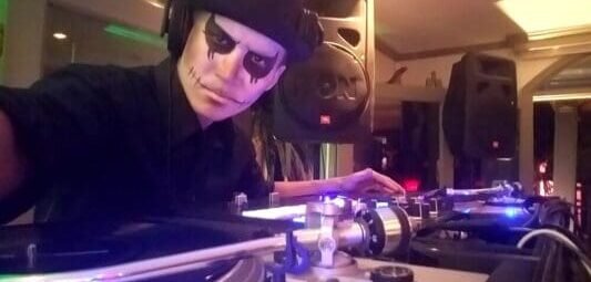dj vinom holloween halloween event dj vinom skeleton face