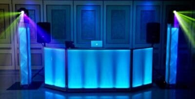 dj vinom wedding set up 2 dj vinom wedding set up blue private event