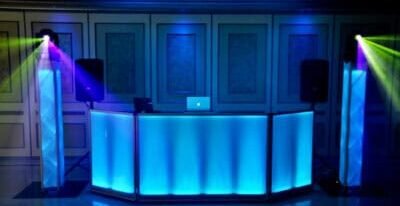dj vinom wedding set up 2 dj vinom wedding set up blue private event