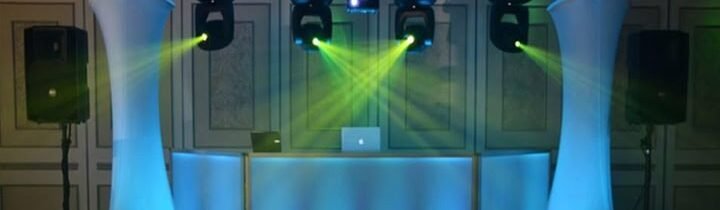 dj vinom set up 1 dj vinom special event set up yellow lights